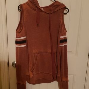 Daytrip hooded cold shoulder sweatshirt xl